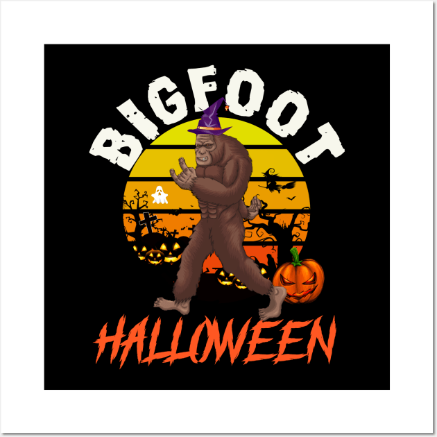 Bigfoot halloween Wall Art by  Memosh Everything 